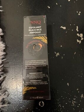 NNQ Exfoliant Black Rice Ampoule - Black & Gold Packaging